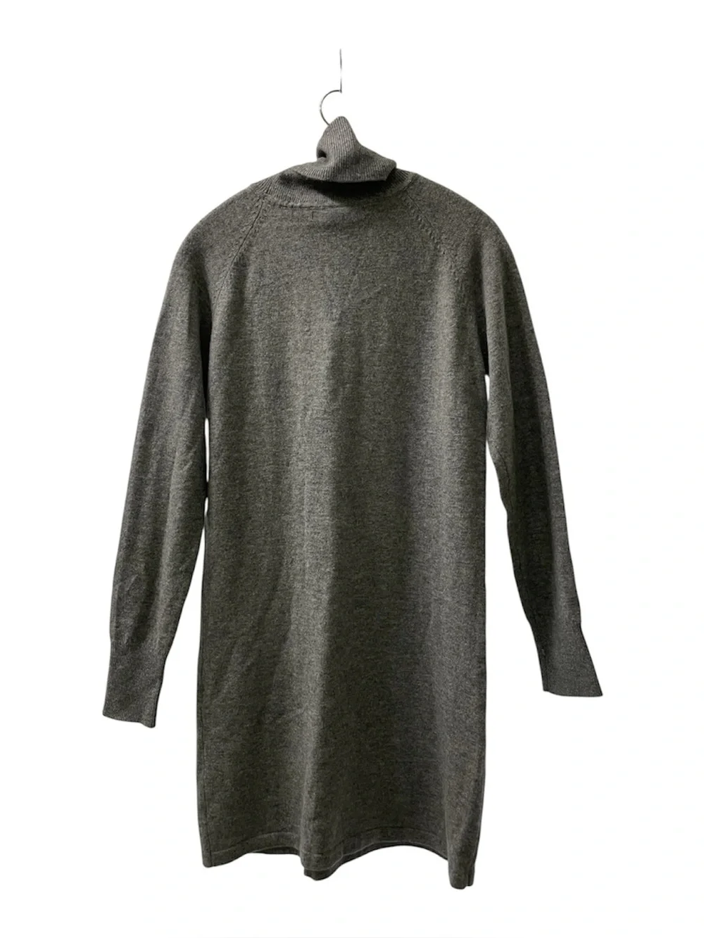 Quince Charcoal Grey Mongolian Cashmere Turtleneck Sweater Dress